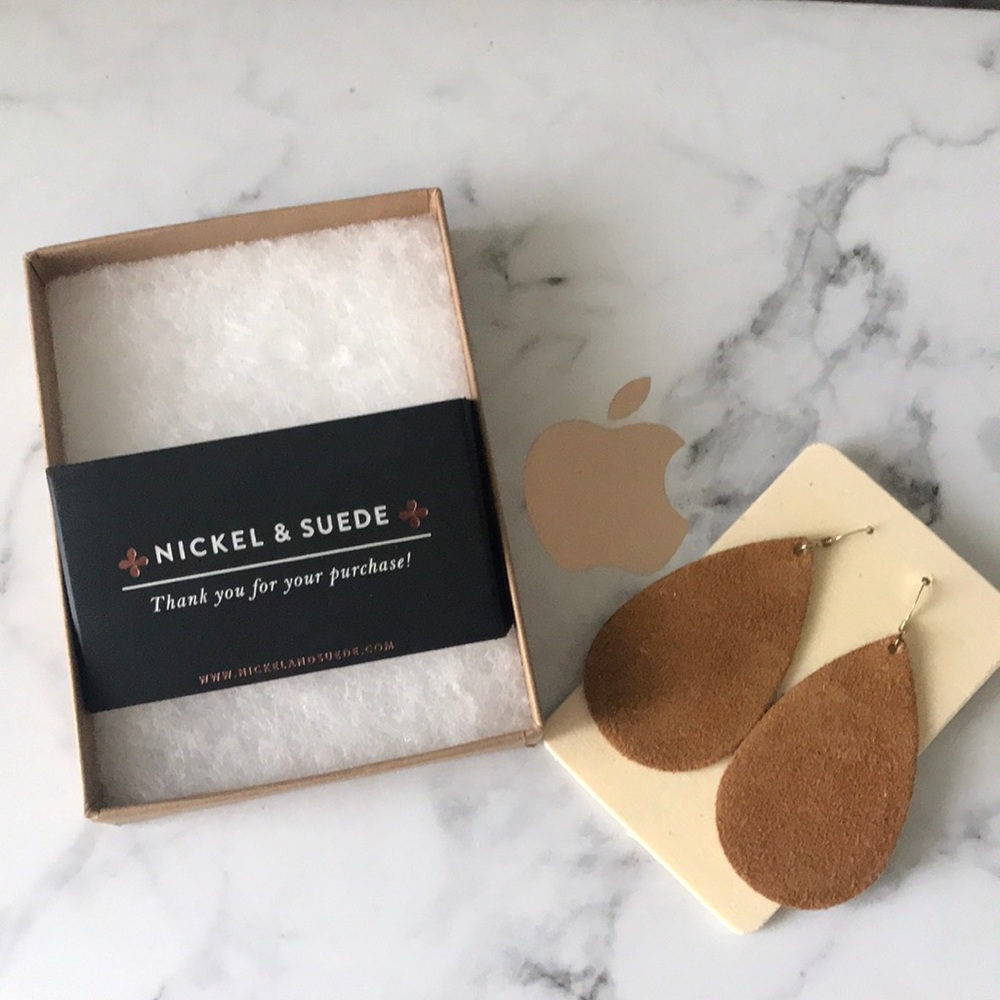 Nickel & Suede Earrings